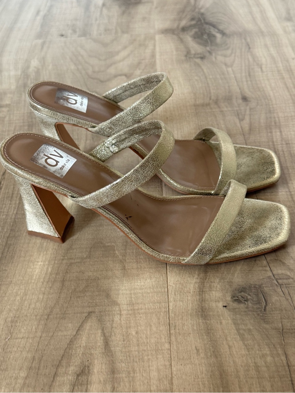 Dolce vita gold heels